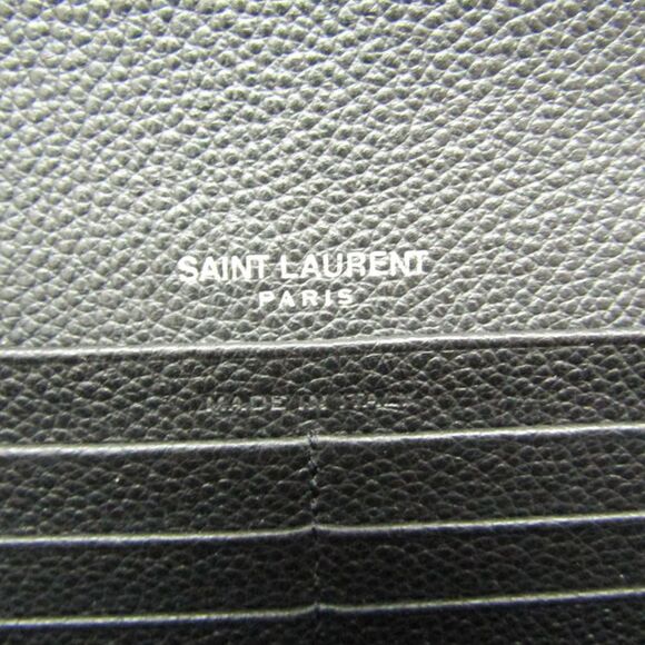 Saint Laurent Ysl Line Black Leather Wallet  (Pre-Owned) - Picture 6 of 11
